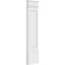 Ekena Millwork Flat Panel PVC Pilaster w/Decorative Capital & Base, 12W x 48H x 2P, PR PILP12X048FP02-2 - alternate 3